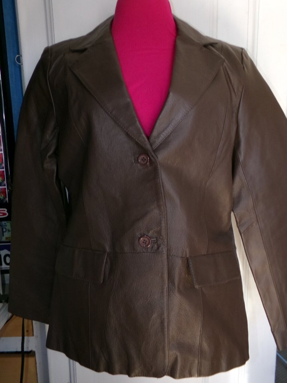 Chadwick's NWT Leather Dress Jacket Sz 12 - Picture 2 of 9